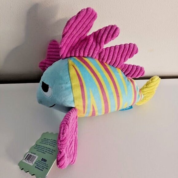 NWT Bark Box Dog Toy LION FISH LARRY Large Coral‎ Ruff 2023 Crinkle & Squeaky - Picture 3 of 7